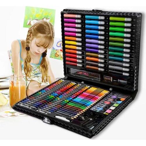 Kids Art Set Children Drawing Set Water Color Pen Crayon Oil Pastel Painting Drawing Tool Art Supplies Stationery Set