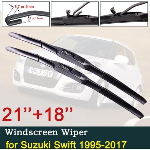 For Suzuki Swift 1995-2017 1996 1997 2000 2001 2010 2011 2014 2015 2016 Car Wiper Blades Front Windscreen Wipers Car Accessories