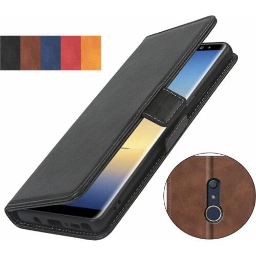 Pu leather flip phone case for Fujitsu Arrows Be4 Plus card holder wallet Short-buckle Flip protective phone bag case GG