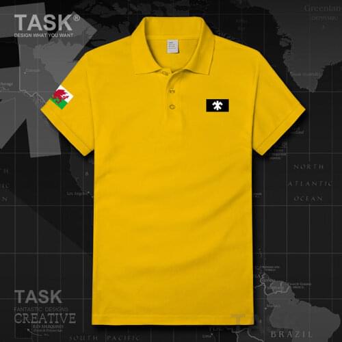Army Wales Cymru Welsh WLS UK t shirt mens Military Tactical country Short sleeve polo shirts casual Solid Color Male sweatshirt