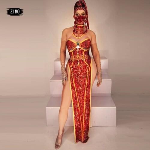 Hanfu green red dress butterfly stage costume sexy traditional chinese clothing womens oriental folk ancient dresses dance qipao