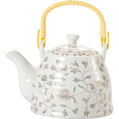 Chinese Style Ceramic Teapot Large High Temperature Resistant Tea Maker Japanese Style Household Tea Set Scented Teapot jug