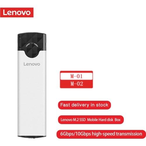 Lenovo SSD Case M2 Box To USB 3.1 M.2 Adapter Hd Enclosure Type C External Hard Disk For NGFF SATA B+M Key/NVME PCIE M Key Box