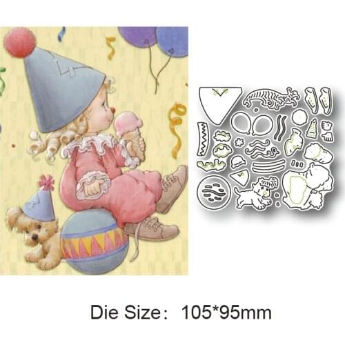 Metal Cutting Die Christmas Magic Girl Decoration Background Scrapbook Greeting Card DIY Crafts Embossing Template New Stamp
