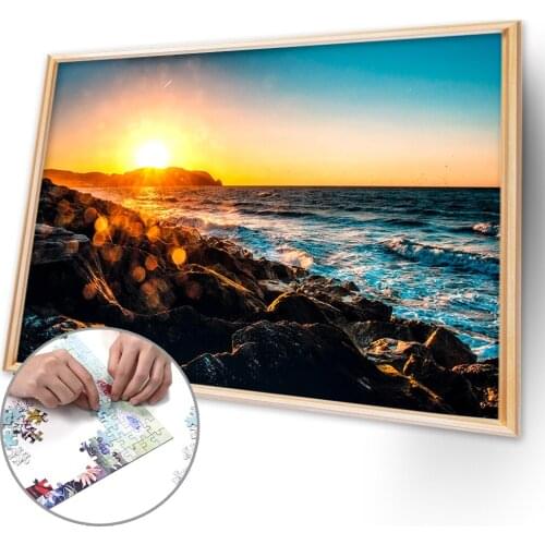 Mini Intelligent Educational Toy 1000pcs DIY Charming Scenery Puzzle Educational Learning Assembling Jigsaw Toy