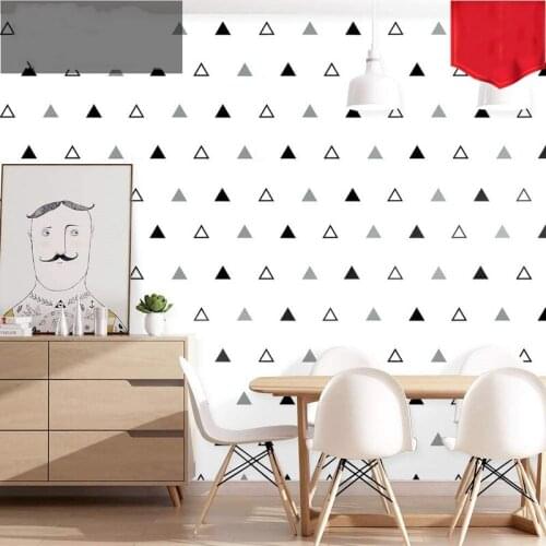Nordic Ins Peel and Stick Wallpaper for Wardrobe Living Room Bedroom Decoration Simple Geometry Pattern Self Adhesive Home Decor