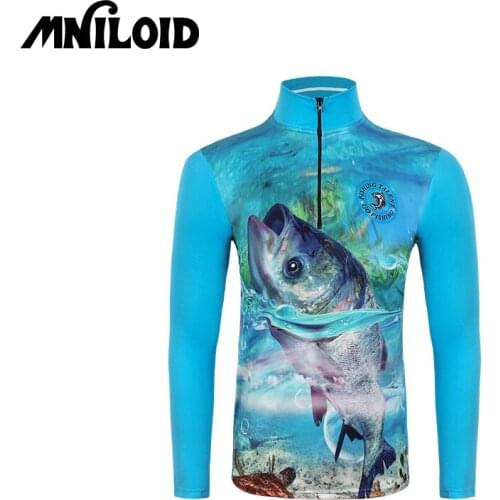 MNILOID Fishing Clothes Long Sleeve Anti-UV Sun Protection Fishing Competition Clothes Quick-Drying Breathable fishing shirt