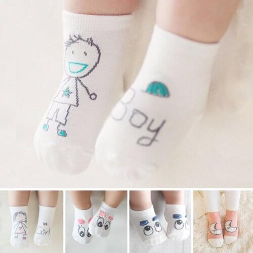 Autumn Baby Cartoon Cotton Socks Newborn Baby Socks For Boys Girls Infant Toddler Anti-slip Floor Wear Girls Socks Meias Sokken