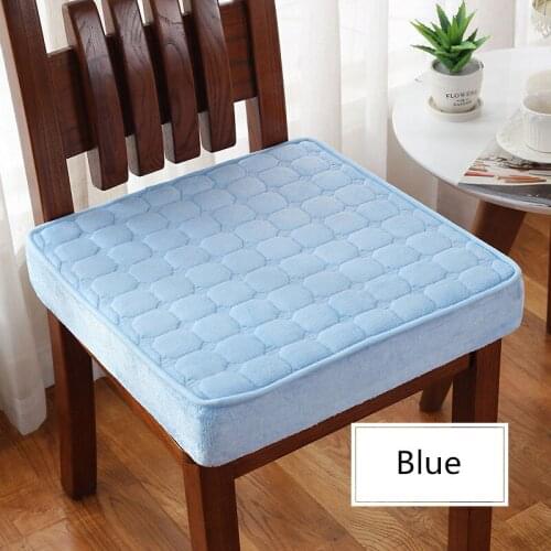 Sponge Computer Chair Cushion Modern Style Bolster Buttocks Chair Cushion Home Office Seat Pad 45*45cm Throw Pillow 12 Colors 5