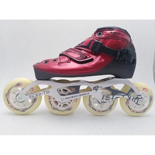 BONT Vaypor Red 2PT Inline skate boot carbon skate package speed skate