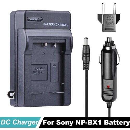 NP BX1 NP-BX1 Battery DC Car Wall Charger + EU Plug for For SONY DSC RX1 RX100 RX100iii M3 M2 RX1R WX300 HX300 HX400 HX50 HX6
