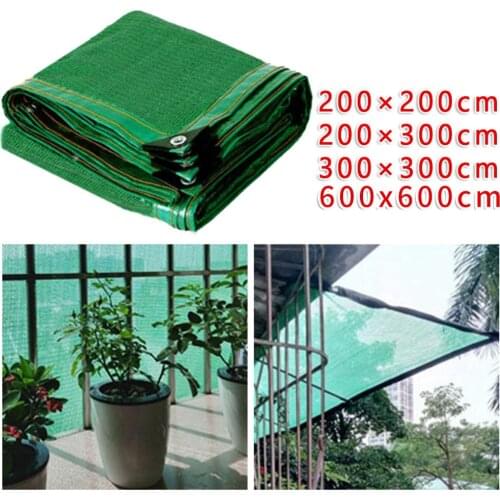 Green Sunshade Mesh Garden Patio Plants Anti UV Sail Outdoor Sun Shelter Awning Shade Net Canopy For Plant Courtyard