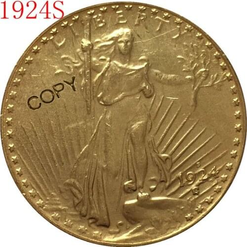 USA 1924-S $20 St. Gaudens Coin Copy