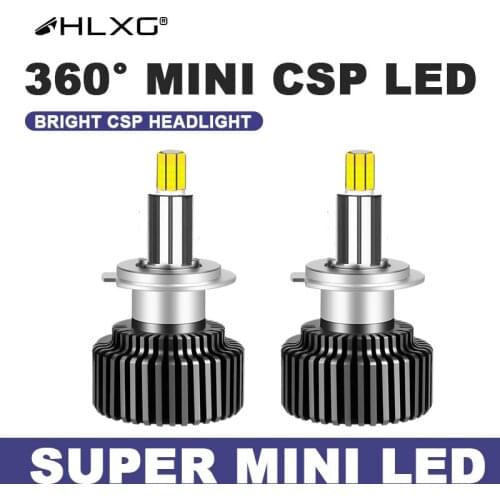 HLXG 20000LM H11 LED H4 9012 H8 H9 9005 9006 HB3 HB4 bulb H7 LED 360 H1 3D 24 Sides 12V 6000K 8000K Auto Light lamps CSP Chips