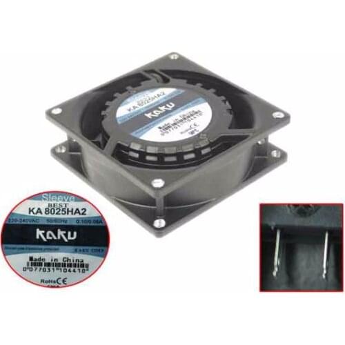 KAKU KA8025HA2 AC 240V 0.08A 80x80x25mm Server Cooling Fan