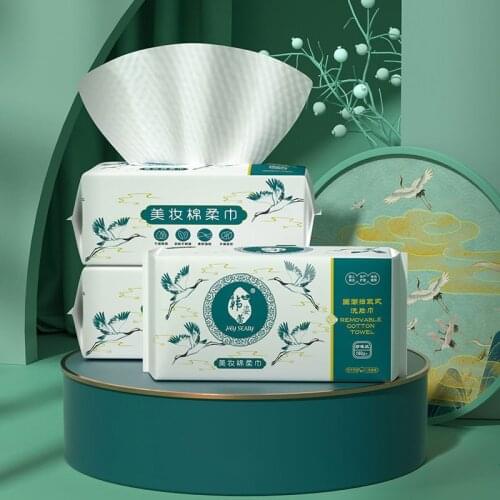 115PCS Disposable Face Towel Travel Cotton Makeup Facial Cleansing Wipes Removing Cotton Thick Tissue Paper for Beauty Skin Care