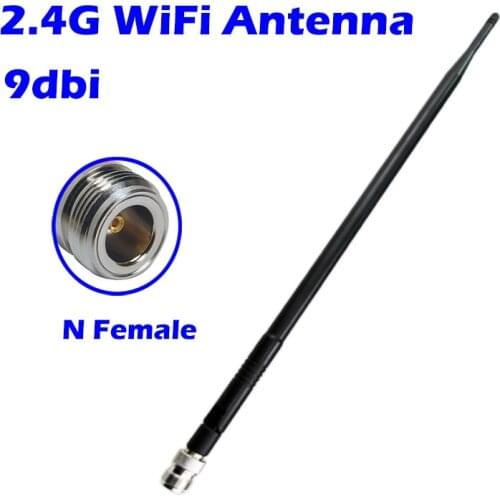 2.4g Wifi Antenna Omni Siganl-Booster 9dbi hi-gain for wireless camera Router repeater Hotspot AP wifi N Female connector 2.4ghz