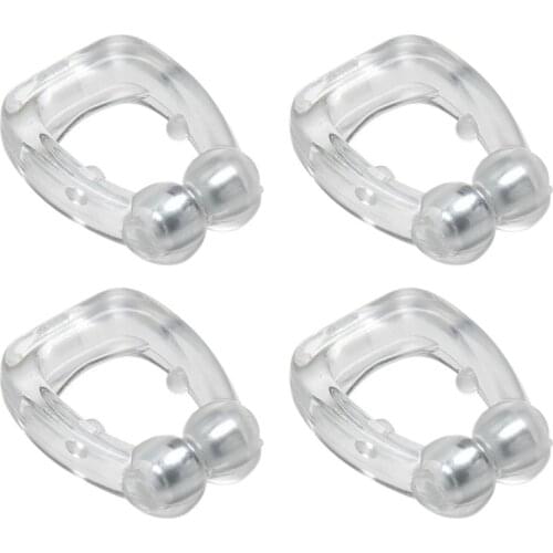 4Pcs Unisex Magnetic Silicone Anti Snoring Nose Clips Professional Snoring Solution Ease Breathing Sleeping Aid Device