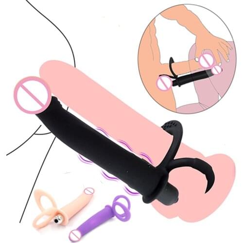 Double Penetration Anal Plug Dildo Butt Plug Bullet Vibrator For Men Strap On Penis Vagina Plug Adult Sex Toys For Couples Games