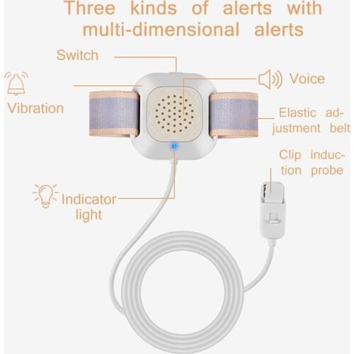 Bedwetting Alarm Adult Enuresis Sensor Nocturnal Enuresis Remind Baby Bed-Wetting Warning Arm Wear Bed Wetting Alarm Potty Train