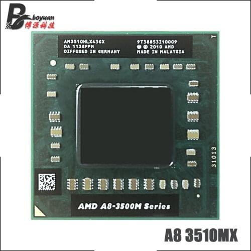 AMD A8-Series A8-3510MX A8 3510MX 1.8 GHz Quad-Core Quad-Thread CPU Processor AM3510HLX43GX Socket FS1