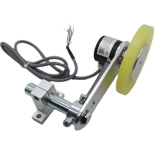 Factory Price Single Wheel Customized IP67 GHW38 waterproof version length measuring Push pull wheel encoder with Bracket