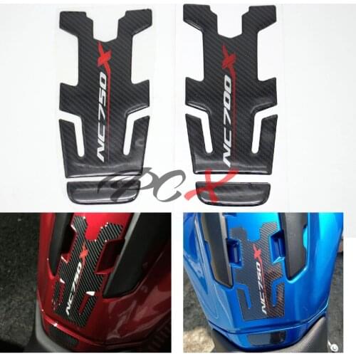 For HONDA NC750X NC 750X NC700X NC 700X Motorcycle Accessories Carbon Fiber Tank Pad Fuel Pad Decal Gas Emblem Protector Sticker