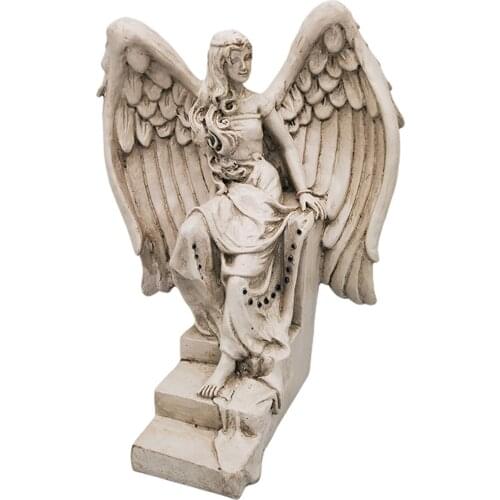 Angel Fairies Mother Figurine Resin Ornament for Garden Home Art Decoration Accessories Garden Statues & Sculptures WWO66