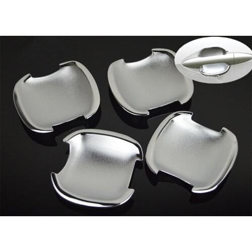 FUNDUOO For KIA K2 RIO Sedan 2011 2012 2013 2014 2015 New Chrome Car Door Handle Cup Bowl Cover Trim Sticker Car Styling