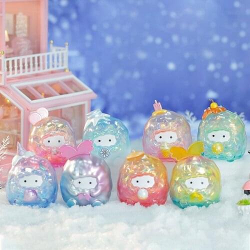 The Ike Family Dessert Party Tabletop Cartoon Cute Dolls Decorated with Birthday Gift Toys Blind Random Box