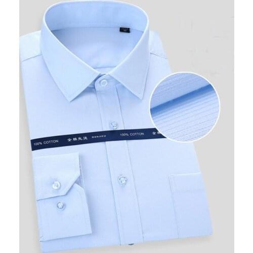 High quality winter autumn men plus size big dress shirt long sleeve 6XL 8XL 10XL 12XL formal office shirts Business navy blue