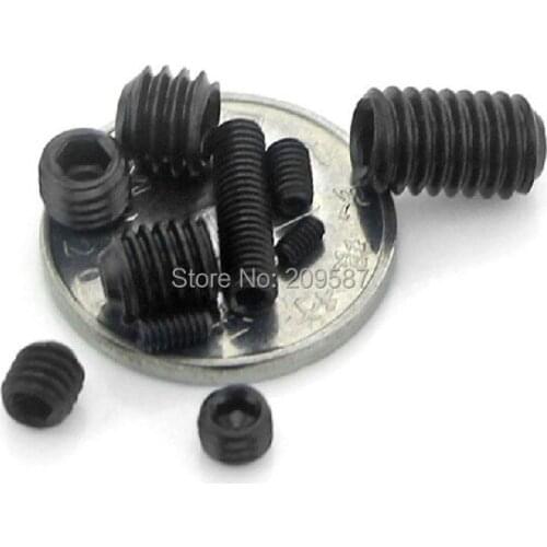 Lot100 M5x6mm Head Hex Socket Set Grub Screws Metric Threaded Cup Point