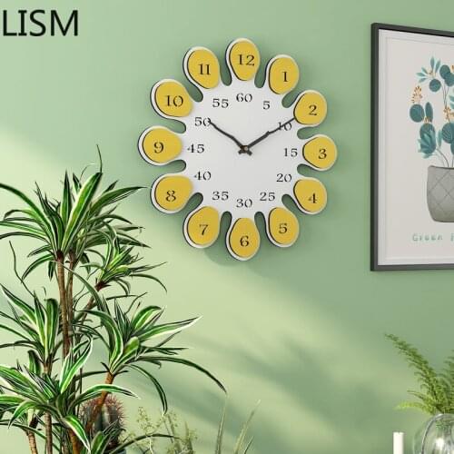 Colorful Home Decor Wall Clock Silent Modern Luxury Art Fashion Living Room Horloge Mural Farmhouse Decor Kitchen Vintage Clocks