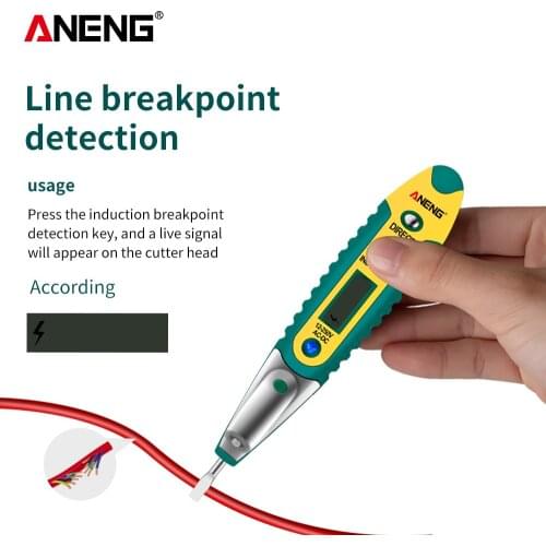 New High Precision Electrical Tester Screwdriver 220V AC DC Outlet Circuit Voltage Detector Digital Test Pen With Night Sight