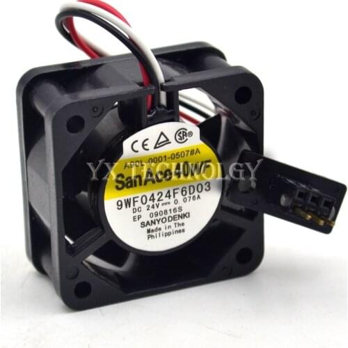 New 9WF0424F6D03 24V 0.076A 4020 40mm original waterproof Fanuc cooling fan 40*40*20mm