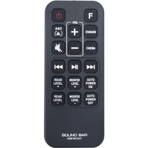 New AKB74815391 replaced remote control fit for LG sound bar