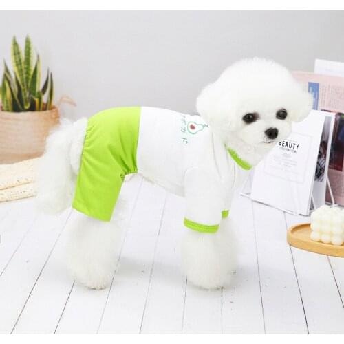 Wholesale New Spring Autumn S Dog Clothes For Small Dogs Boy Girls Teddy Print Jumpsuits Costume Puppy Outfit Pet Clothing