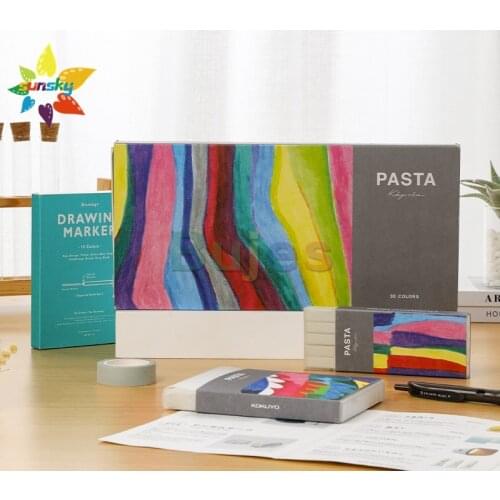Original Kokuyo PASTA Solid water-based marker pen 10/30 color creative rotatable marker student set Hand account art supplies
