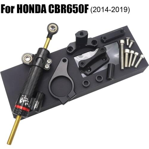 Steering Damper Stabilizer For HONDA CBR 650F CBR650F 2014-2018 15 16 17 Motorcycle Accessories Adjustable Linear with Bracket
