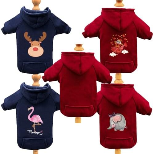 Warm Pet Clothes for Dog Cat Puppy Hoodies Coat Winter Sweatshirt Sweater Dog Outfits dogs jacket Pet clothes Chihuahua