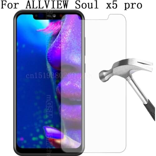 Ultra Thin Tempered Glass For ALLVIEW Soul x5 pro Toughened Screen Protector Film Protective Screen Case Universal