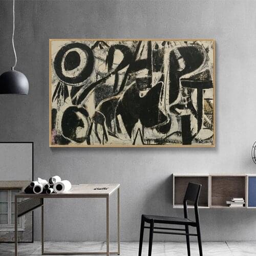 Willem de Kooning - Two Women with Still Oil Painting Reproduction Canvas Abstract Poster Print Wall picture for living room