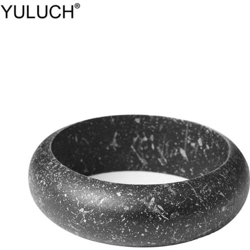 YULUCH 2019 Women Vintage Round Black Red Wooden Antique Bangles Fashion Jewelry Ethnic African Indian Imitation Rust bracltet