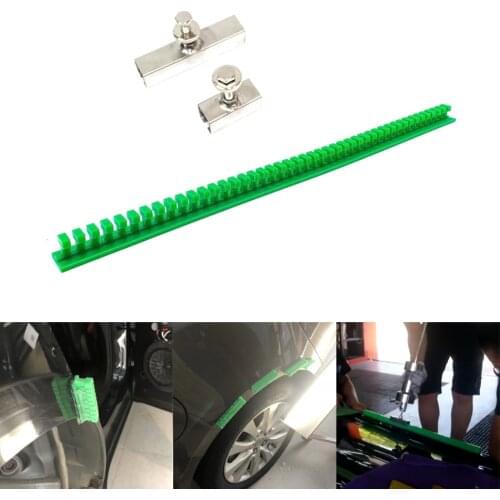 Green Car dent repair tools Centipede Curved Variety Pack Flexible Smooth Crease Glue Tabs car dent repair slide hammer tips