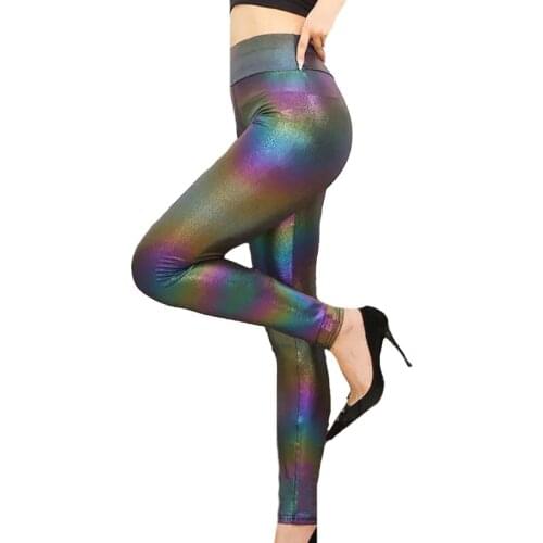 CKAHSBI Women Gym Seamless Yoga Pants Sportswear Clothes Stretchy Shiny High Waist Exercise Fitness Leggings Activewear Tights