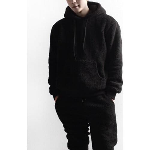 Winter clothing mens and womens identical sweater personality casual wood Fleece Hoodie thick sweater loose large size jacket