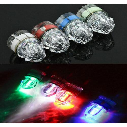 1pc Mini LED Waterproof Fishing Bait Light Deep Drop Underwater Squid Strobe Bait Lure Lights Lamps Diamond