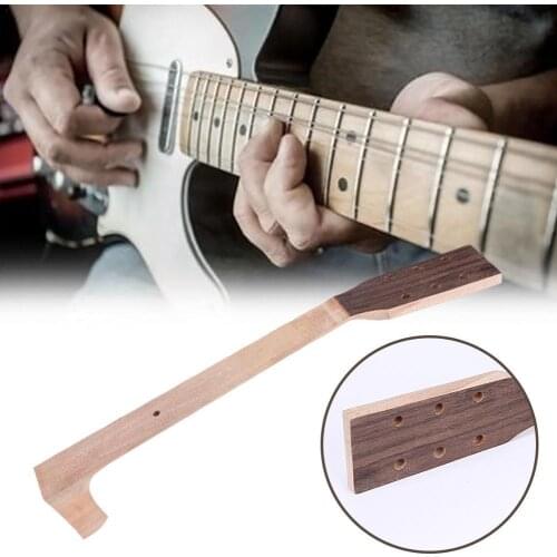 1pcs Acoustic Guitar Handle 41 inch Rose Pasted Leather Flat Handle Neck Classical Guitar Head Material