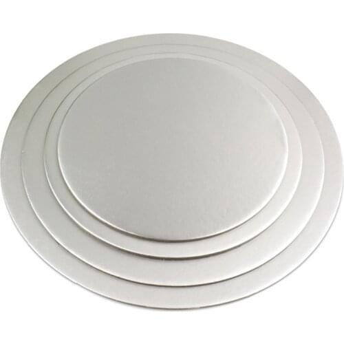 10Pcs Round Mousse Cake Boards Gold Silver Paper Cupcake Dessert Displays Tray Wedding Birthday Pastry Decorative Tools