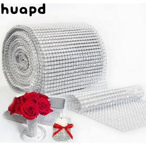 12cm * 80cm Glittering Diamond Mesh Roll Party Birthday Wedding Wedding DIY Decoration Dining Table Cake Wrapping Ribbon Tulle